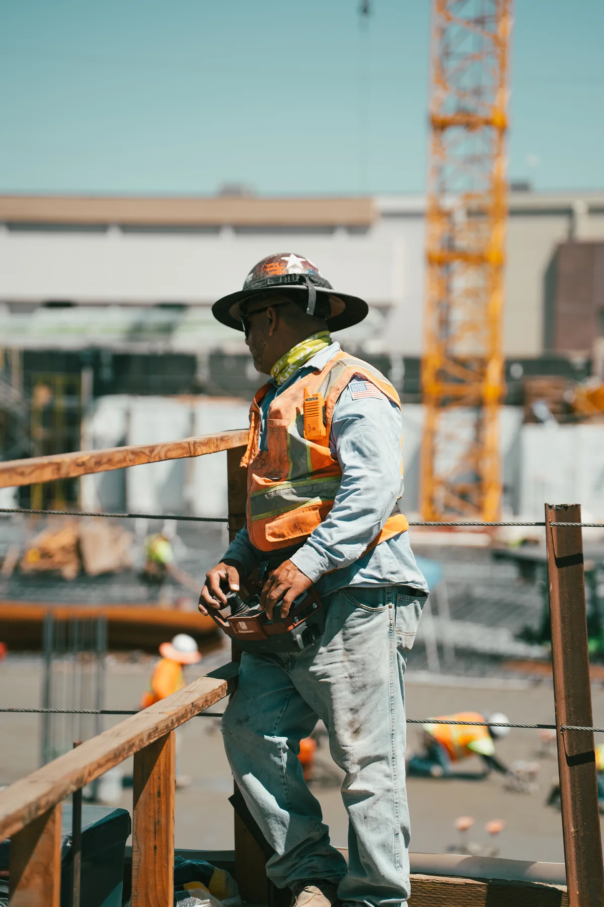 Construction worker on site